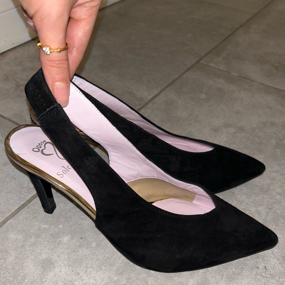 Sole Bliss Shoes Sole Bliss Black Suede Heels Poshmark